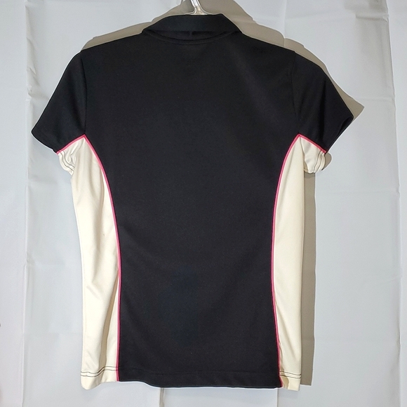 IZOD Golf Cool FX Women's Polo/T-Shirt Black & White, Size XSmall - Picture 9 of 15